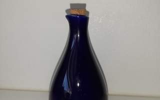 Vintage sininen etikkapullo, KA (Arabia)