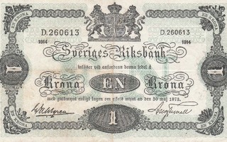 Ruotsi 1 krona 1914