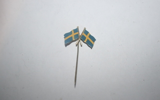 2 kpl Ruotsin neulalippuja.