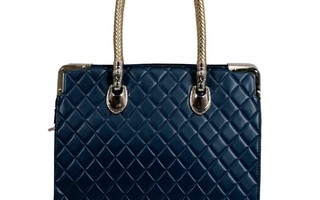 Navy Quilted Doctor Style Bag