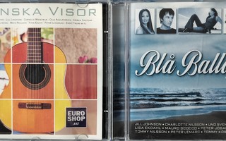 BLÅ BALLADER Vol3 & SVENSKA VISOR-2 CDtä,v.2004&1998