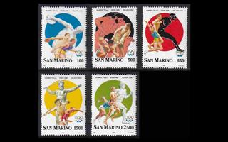 San Marino 1640-4 ** Nykyaikaiset olympialaiset 100v (1996)