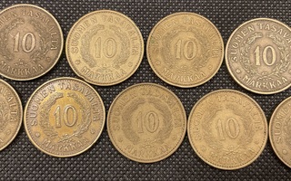 10 markkaa 1938 (kappaleittain)