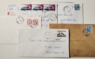 Erä Pelkosenniemen alueen vanhoja postileimoja