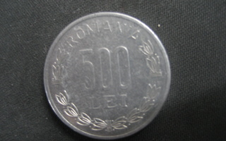 Romania 500 Lei  1999   KM # 145 Alumiini