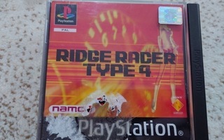 ridge racer type 4 ps1 cib black label