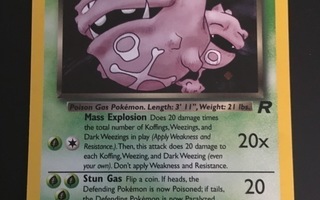 Dark Weezing - Holo Rare 14/82 Team Rocket Pokemon