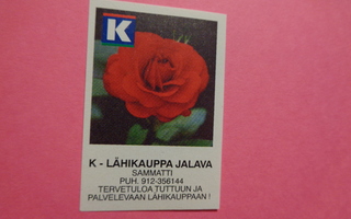 TT-etiketti K K-Lähikauppa Jalava, Sammatti