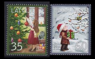 Latvia 798-9 ** Joulu (2010)