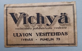 Vichyä Tyrvää etiketti