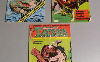 Tarzan lehtiä 3kpl 1985