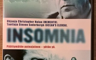 Christopher Nolan: INSOMNIA (2002) SUOMIJULKAISU OOP!!