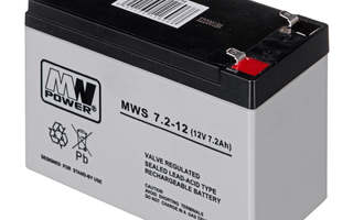 MPL MW POWER MWS 7.2-12 UPS-akku Lyijyakku VRLA 