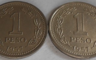 ARGENTINA  1 Pesos v.1957  KM#57    Circ.
