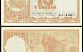 Norja Norway 10 Kroner 1972 P31f sn204 AU ALE!