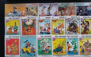 Walt Disney postimerkkejä * 17 kpl