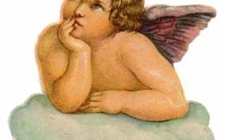 WANHA / Mietteliäs Rafaelin enkeli pilvellä. 1900-l.