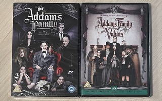 Perhe Addams (The Addams Family) I & II (2DVD) *UUSI*