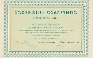 Sokerisilli Oy bla, Rymättylä 1951