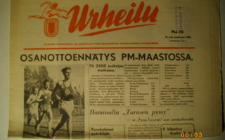 Urheilu lehti Nro 20/1950 (8.11)