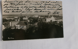 Kotka, keskustaa, vanha valokuvakortti, p. 1939 + sensuuril.
