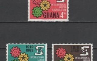 (S0295) GHANA 1970 (International Labour Organization) MNH**
