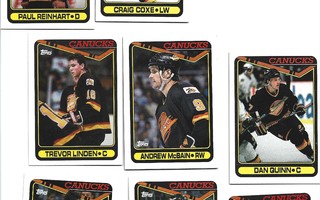 14 X VANCOUVER CANUCKS - 1990 TOPPS