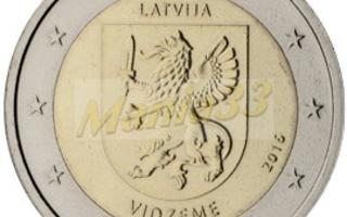 2€ Juhlaraha Latvia 2016 Vidzeme