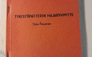 tykistöpatterin hajaryhmitys + kirje kenraaille