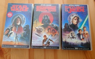 Star Wars Originaalitrilogia suomitekstit VHS