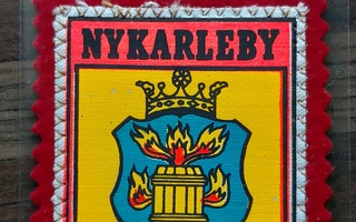 Nykarleby Uusikaupunki vintage kangasmerkki