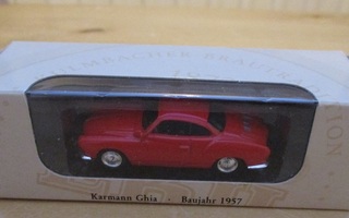 VW Karmann Ghia 1200 2 door Red 1957 Grell Modell EKU 1:66