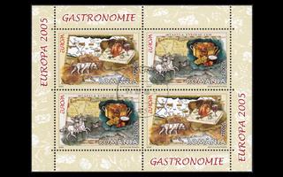 Romania 5935-6BL355_II~1 ** Europa gastronomia (2005)