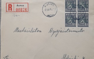 Itä-Karjala 1943 Aunus kirjattu