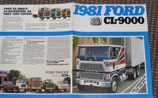 1981 Ford CL-9000 kuorma-auto esite - KUIN UUSI