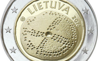 2€ Rulla Liettua 2016 Baltian Kulttuuri