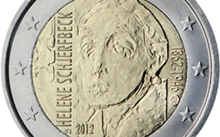 SUOMI 2012 2 € Helene Schjerfbeck 150 vuotta  (pillerissä)