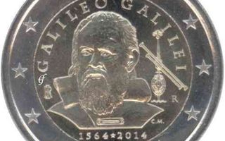 2€ Juhlaraha Italia 2014 Galileo Galilei