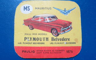 PAULIG KAHVILAPPU PLYMOUTH BELVEDERE