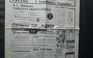 Jalasjärven-Peräseinäjoen Kunnallissanomat, 1962!(N64)