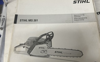 Moottorisaha Stihl ms 261 käyttöohjekirja
