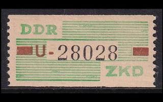 DDR DB-VII ** Virkamerkki julkaisematon (1960)