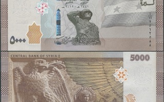 Syyria Syria 5000 Pounds 2019 (2021) UNC uutuus