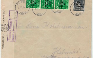 1942 Itä-Karjala kirje Aunuksesta Helsinkiin