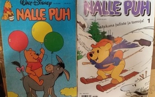 5 kpl Nalle Puh sarjakuvalehtiä v. 1980, 1983 ja 1990