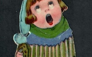 Wanha - Hanuria soittava ja laulava tyttö - 1900-l alku
