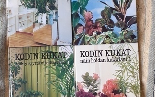 Kirjapaketti Kodin kukat viherkasvit, kukkien hoito