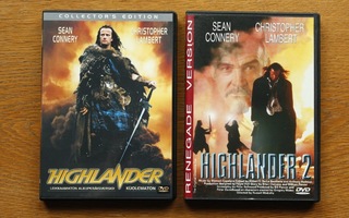 Highlander DVD 1 & Highlander 2 Renegade Version DVD