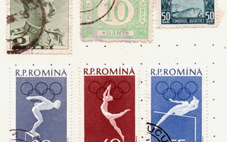 Vanhoja postimerkkejä Romania