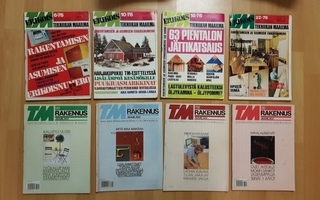 1976, 1986, 1987 ja 1988 TM Rakennusmaailma jne.